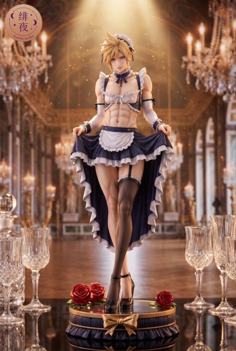 Scarlet Studio Maid Cloud Resin Statue