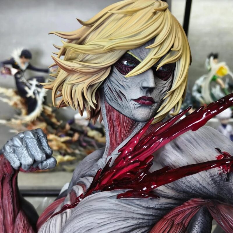 Hertz Studio Mikasa vs Female Titan Resin Statue