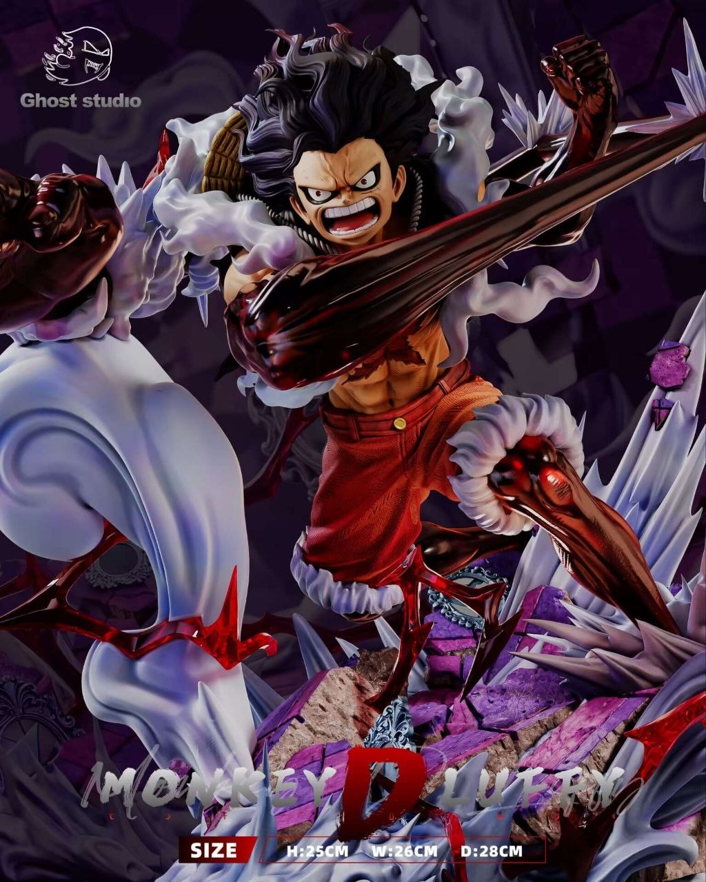 Ghost Studio Snakeman Luffy Resin Statue